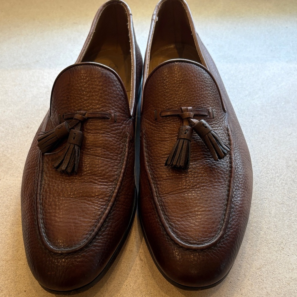 Magnanni Rich Brown Leather Loafers